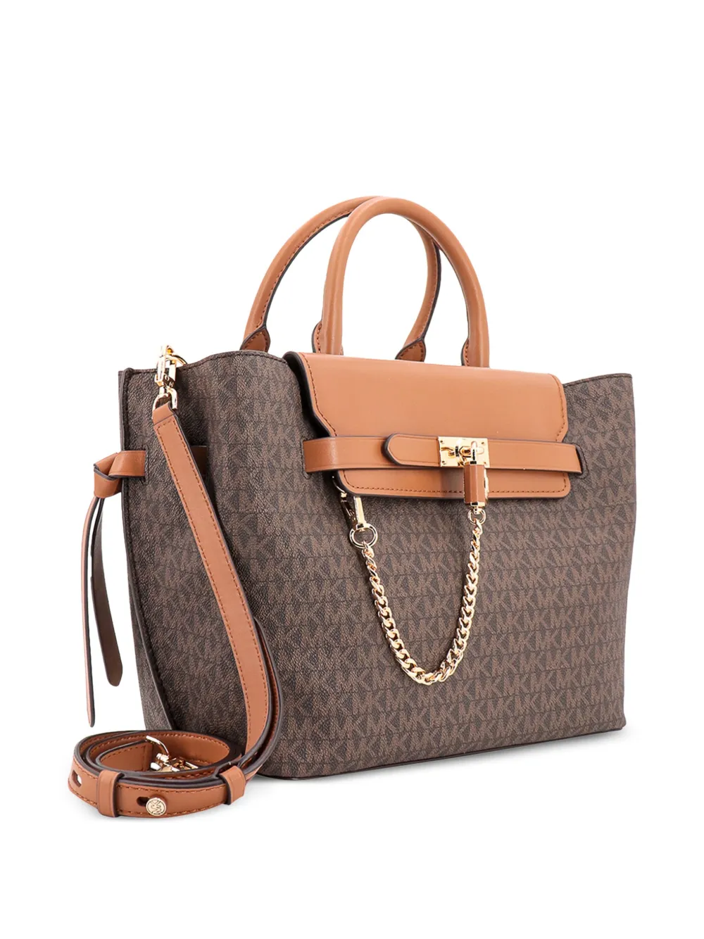 Michael Kors Medium boekentas met monogram Bruin