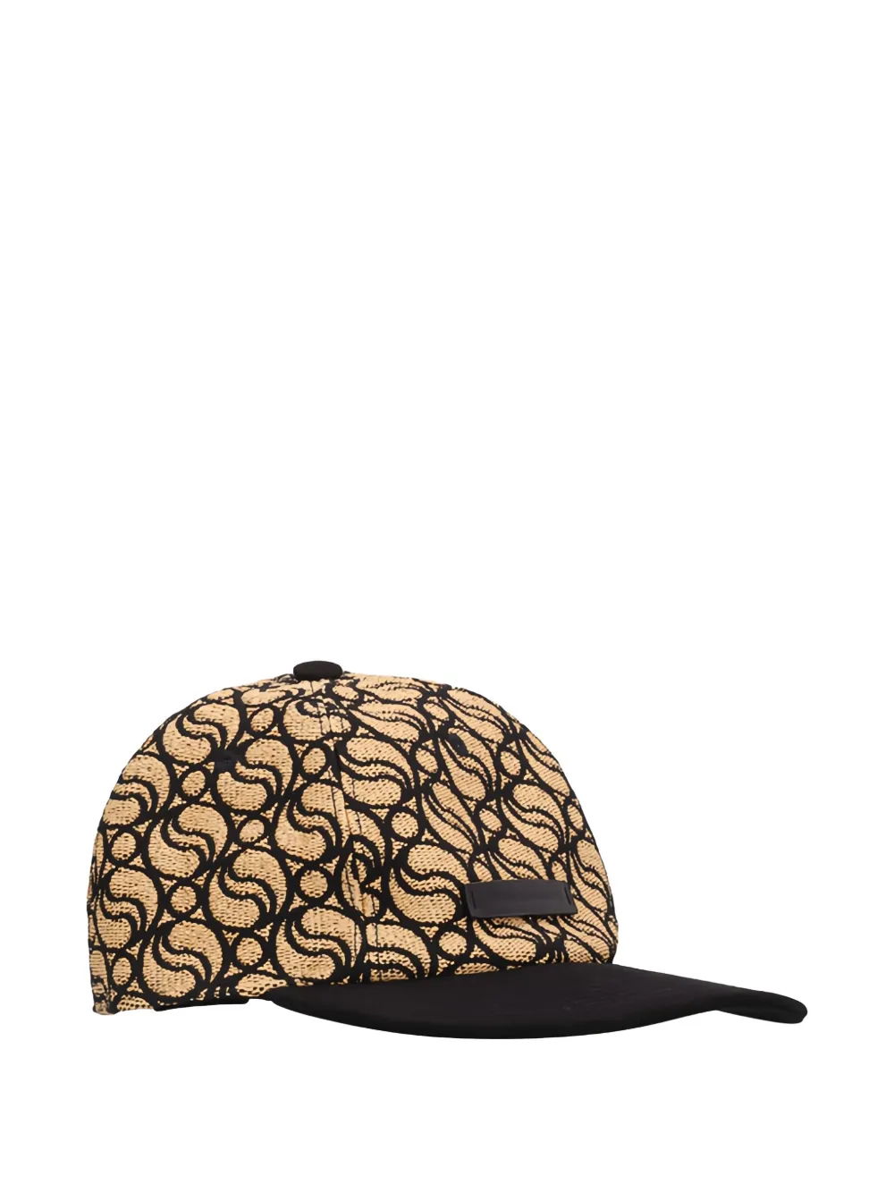 Stella Mccartney S-wave Monogram Baseball Cap In Neutral