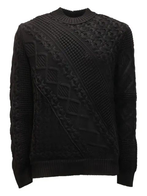 Paolo Pecora cable-knit round-neck sweater