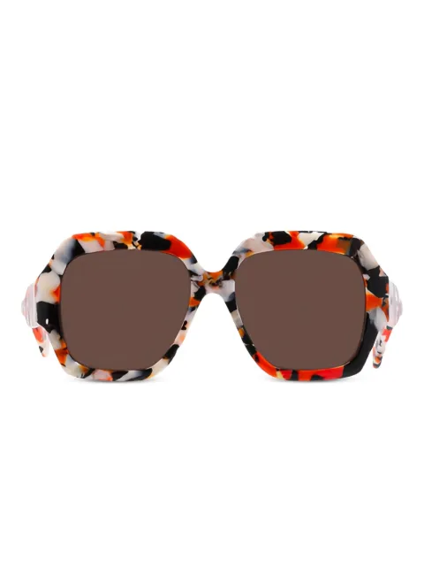 Chloé square-frame tortoiseshell sunglasses