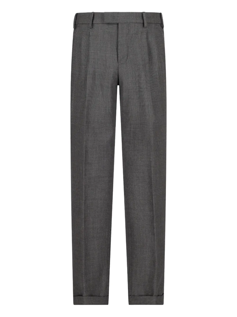 PT Torino pleated-cuffed trousers Grijs