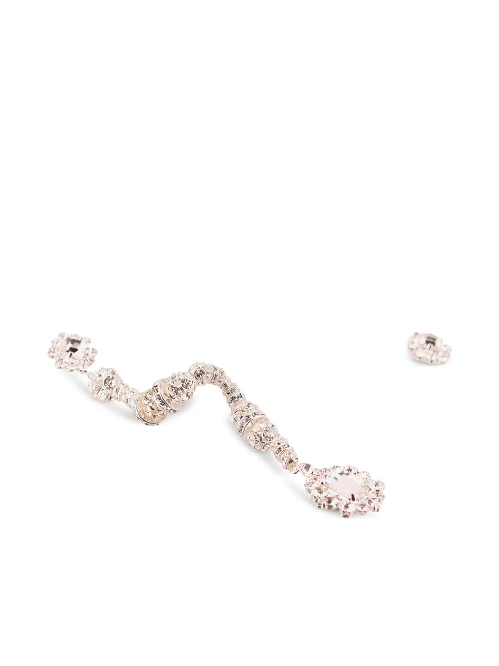 Magda Butrym aretes en espiral con cristales | plateado | Image 1