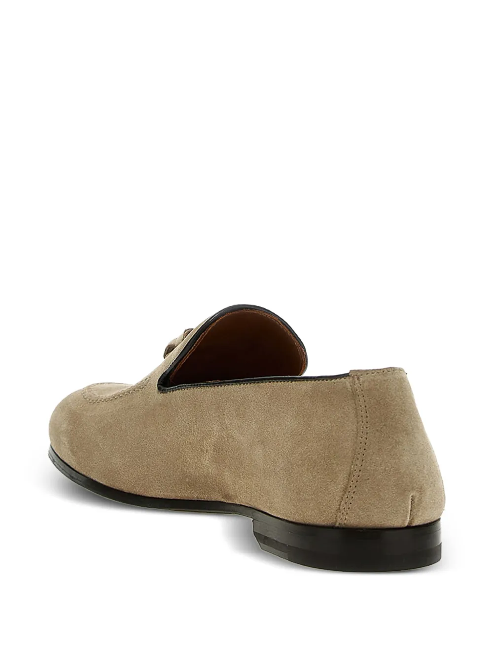 Doucal's tassel suede loafers Neutrals