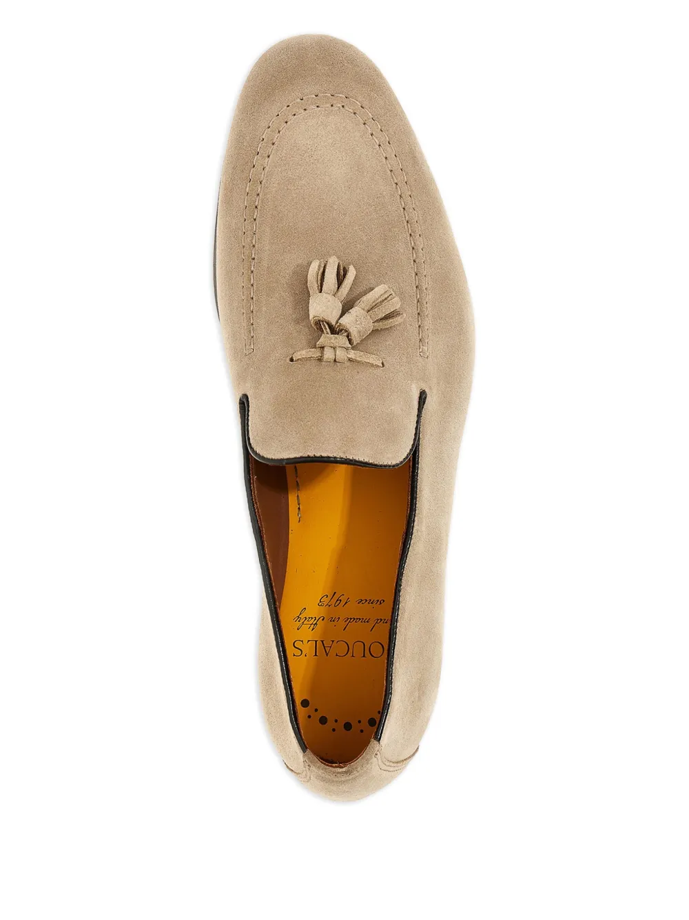 Doucal's tassel suede loafers Neutrals