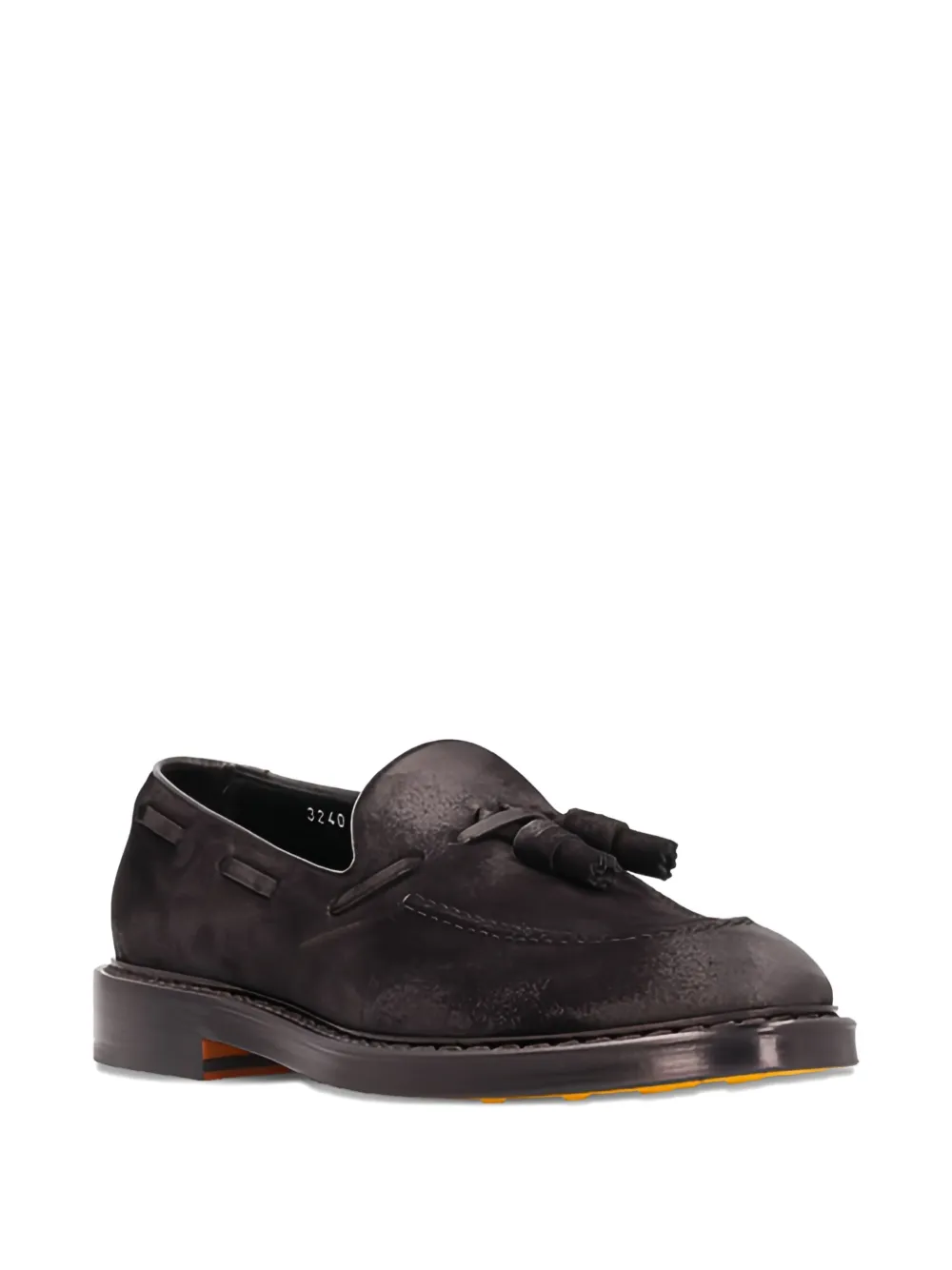 Doucal's tassel-detail suede loafers Brown