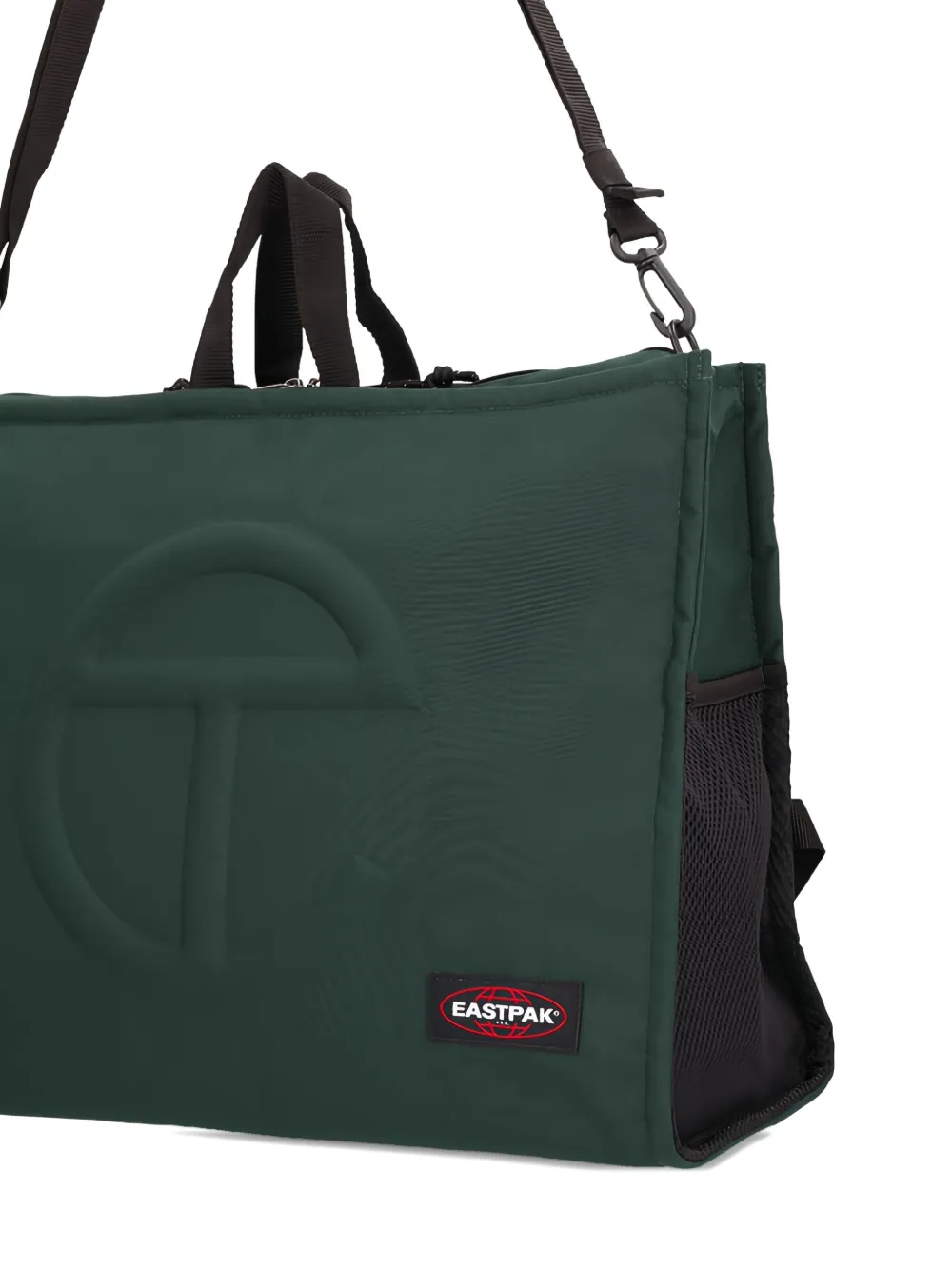 Eastpak x Telfar grote rugzak met logo-reliëf Groen