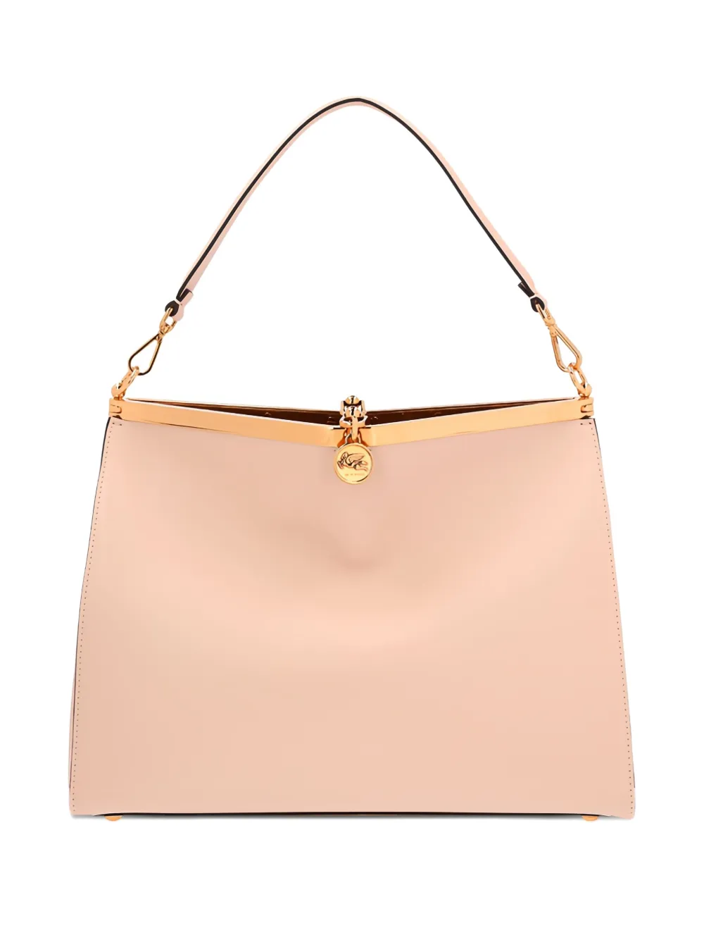 ETRO large Vela leather tote bag Beige