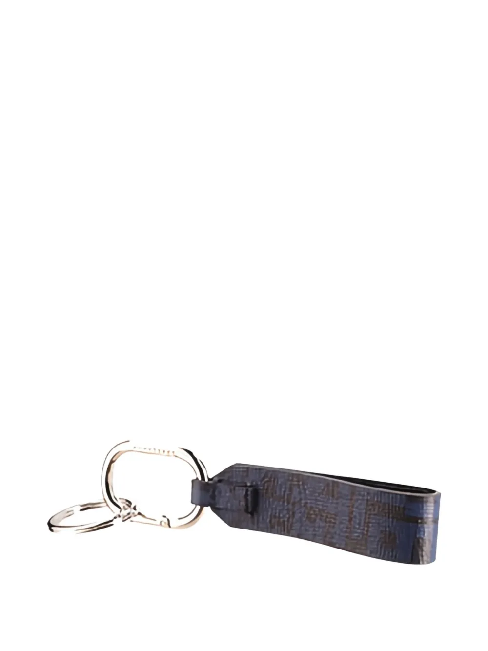 Longchamp logo-plaque keyring Zwart