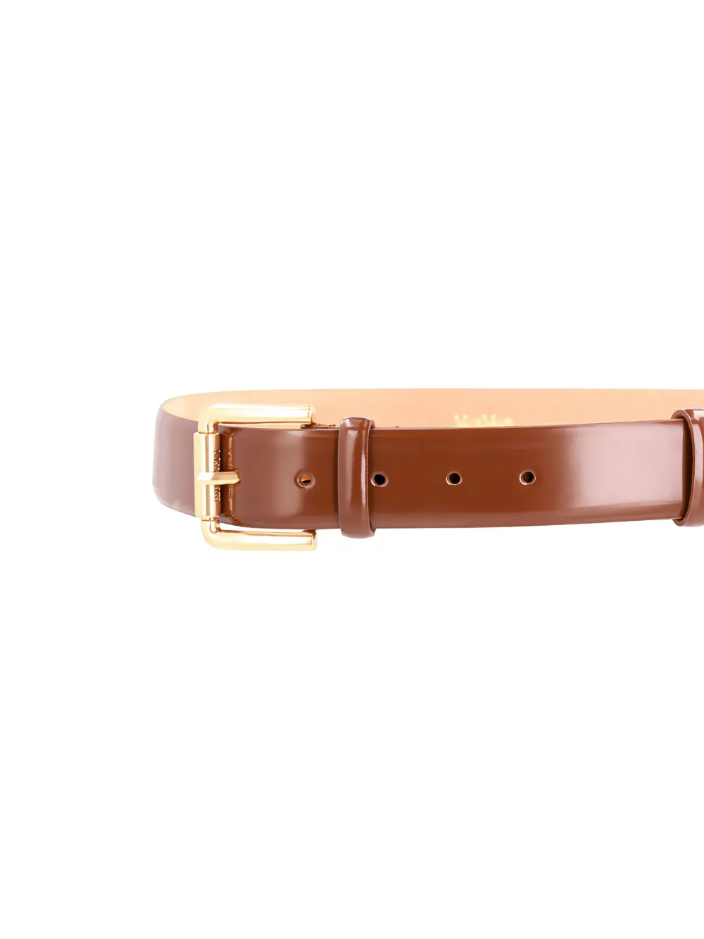 Max Mara roller-buckle leather belt Bruin