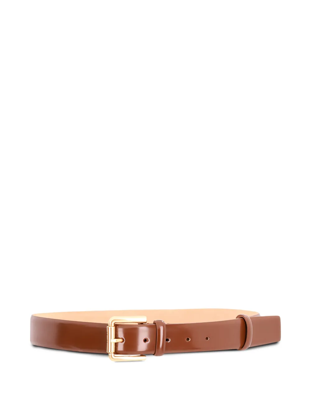 Max Mara roller-buckle leather belt Bruin