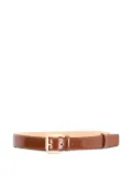 Max Mara roller-buckle leather belt - Brown