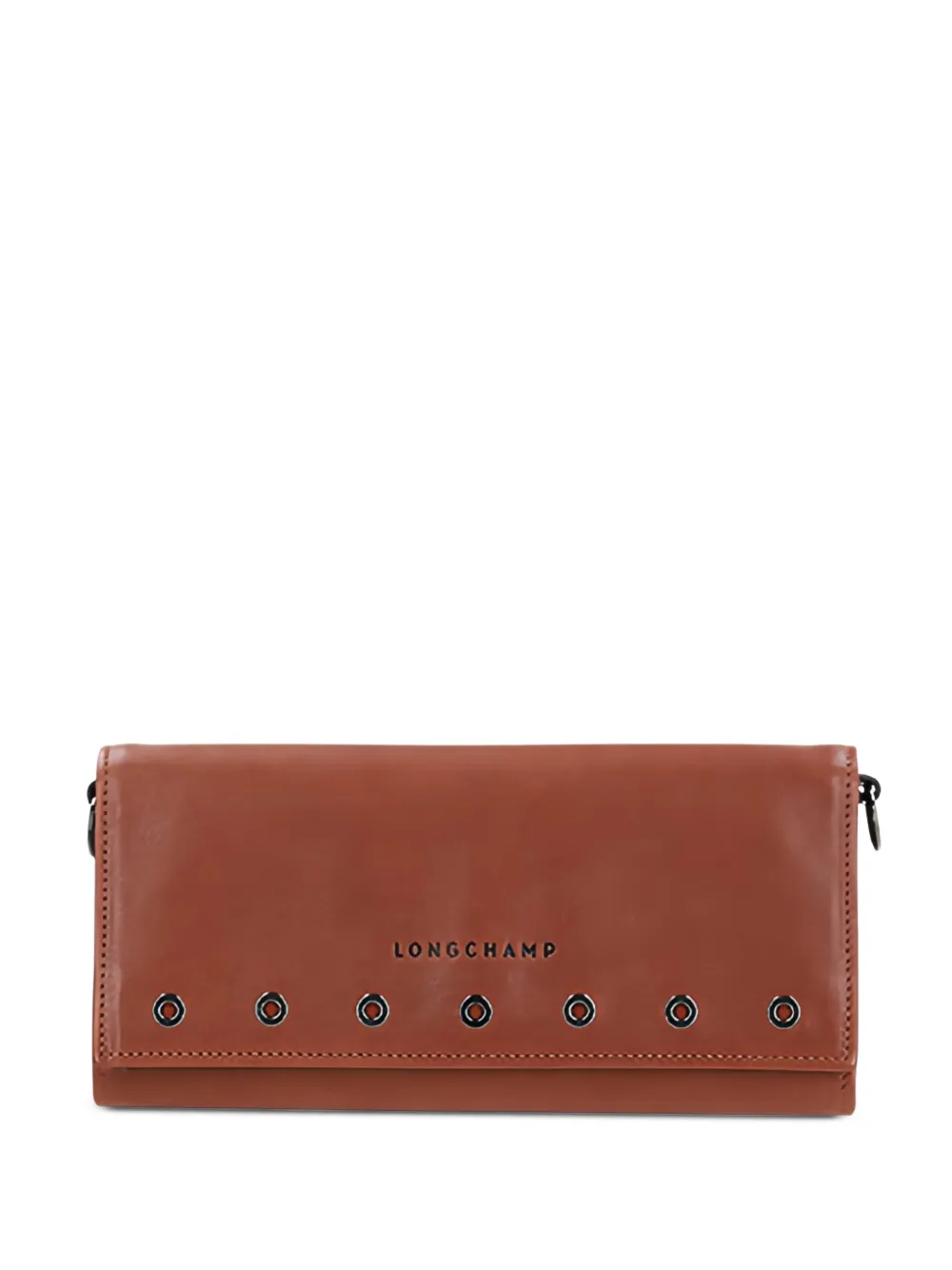 Longchamp Le Pliage chain-embellished wallet Bruin