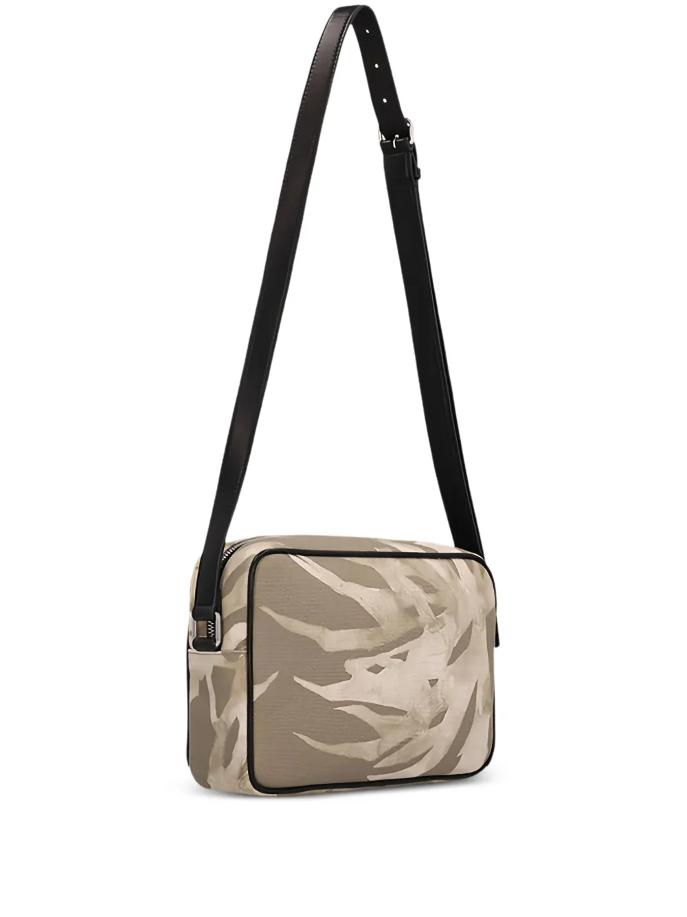 Saint Laurent leaf-print camera bag Beige