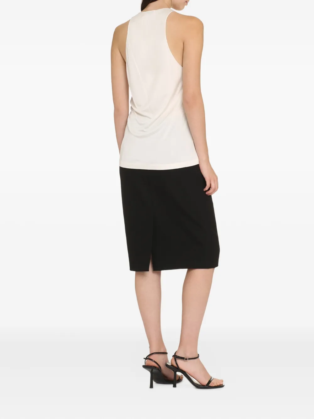 Saint Laurent low-plunge top Wit