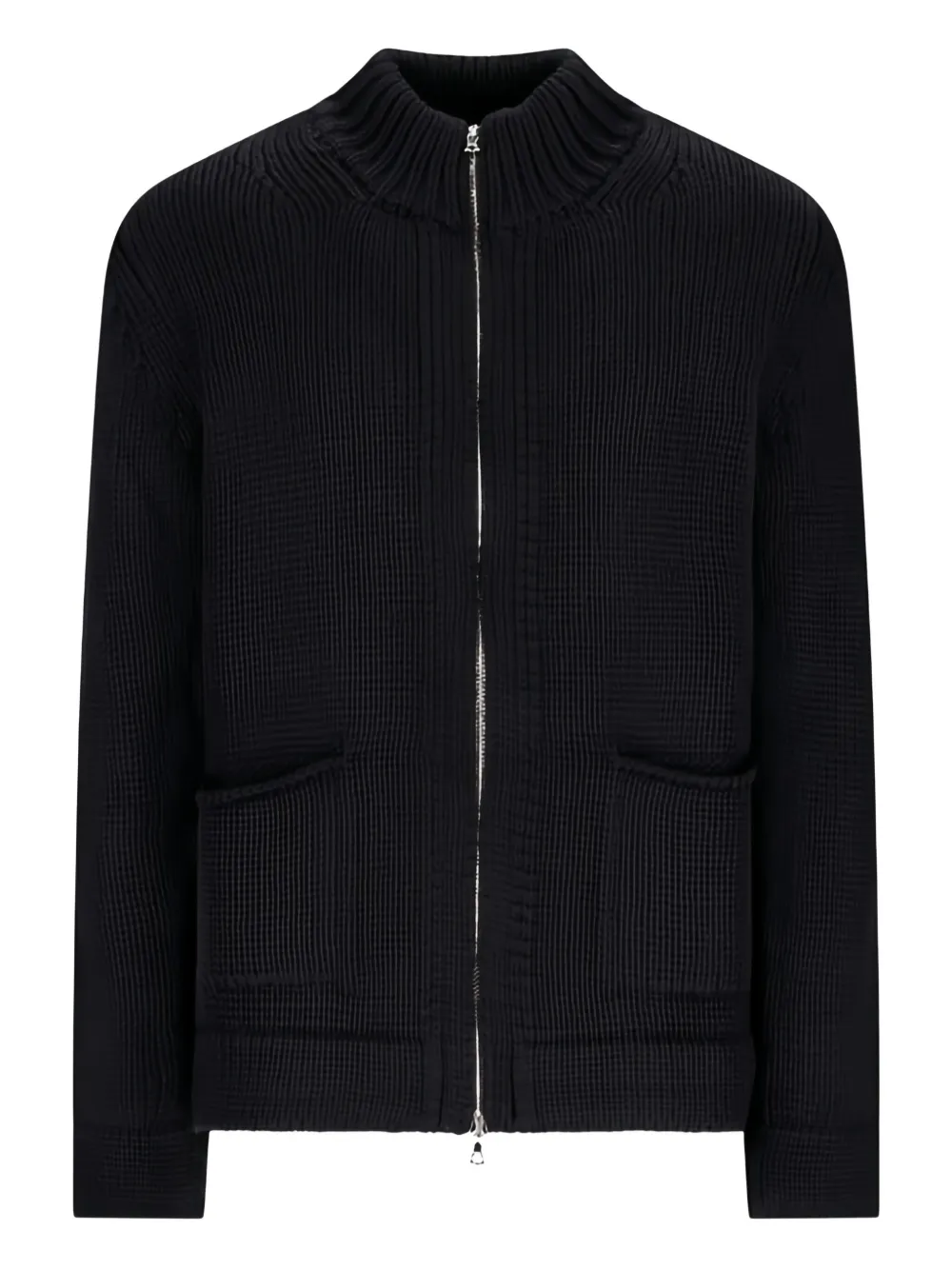 Fabrizio Del Carlo zip-front wool cardigan | Black | Image 1