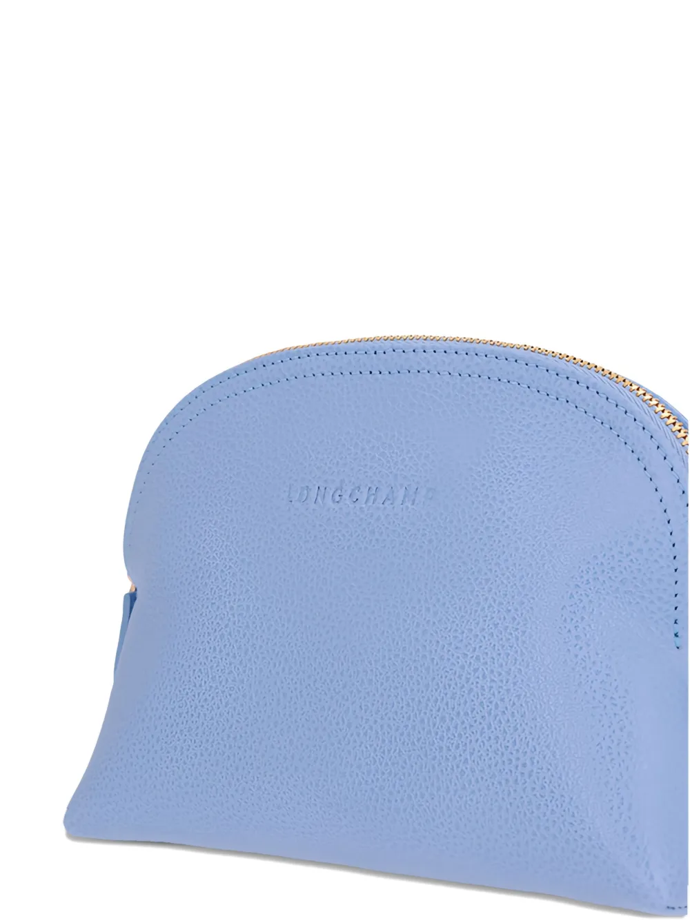 Longchamp leather zip wallet Blauw