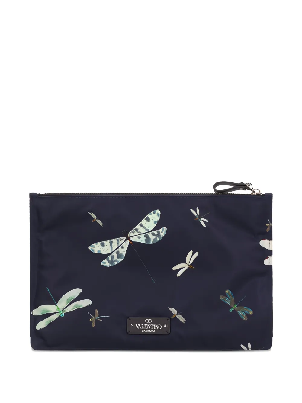 Valentino Garavani Clutch con stampa - Nero