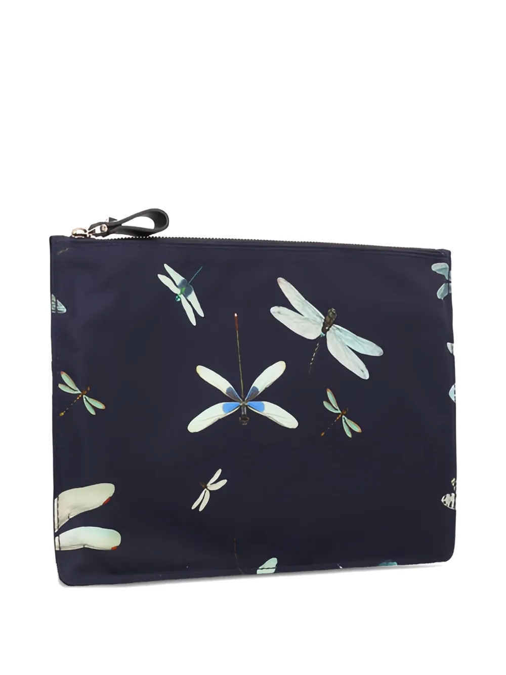Valentino Garavani Clutch met libelle print - Zwart