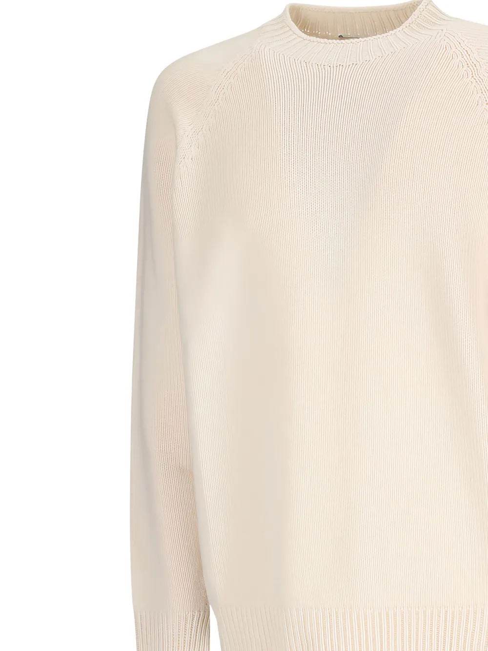 Lardini raglan-sleeve crew-neck sweater Beige