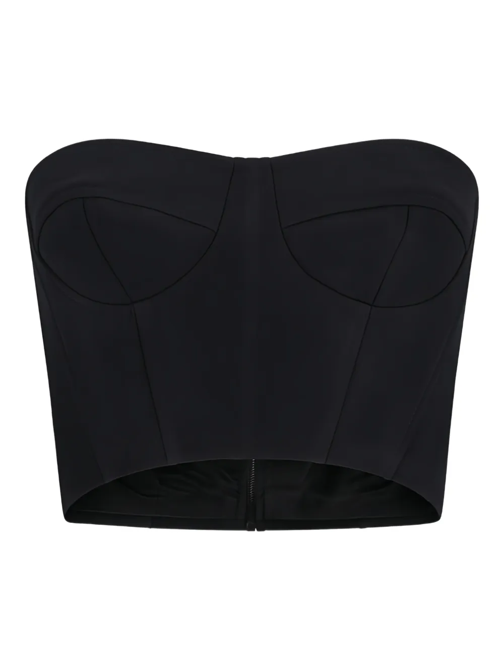 David Koma bustier top - Nero