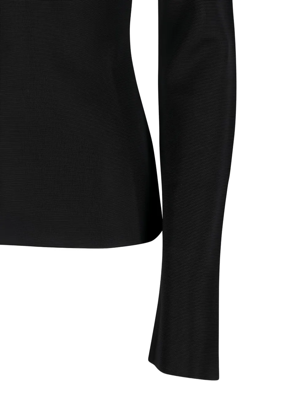 TOM FORD mock-neck ring-detail top Zwart