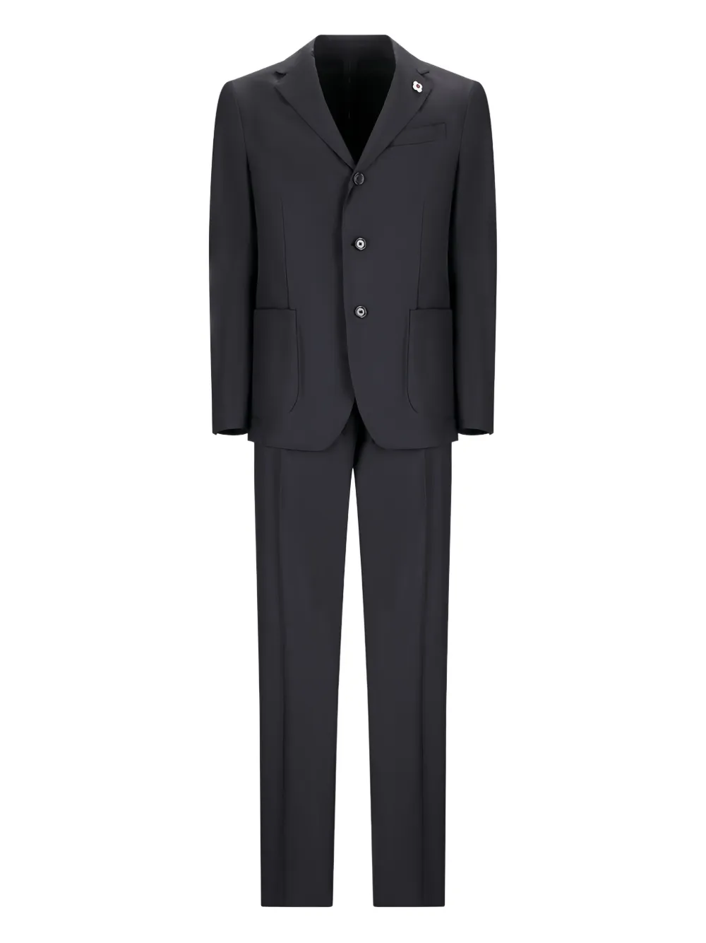 Lardini single-breasted suit Zwart