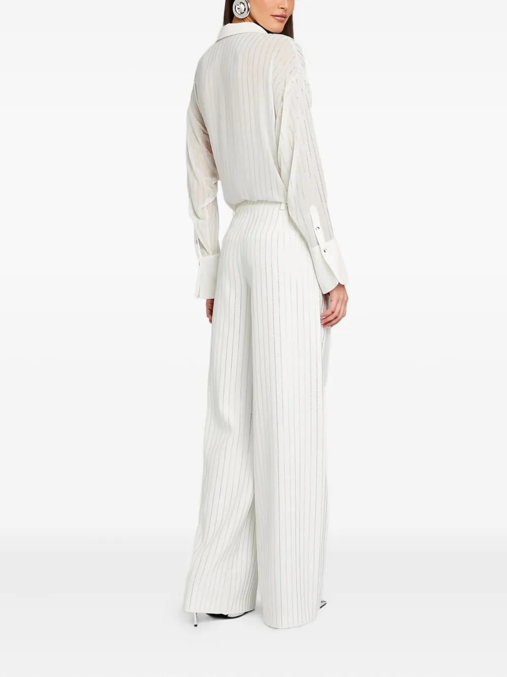 Retroféte Kennedy Embellished Top In White