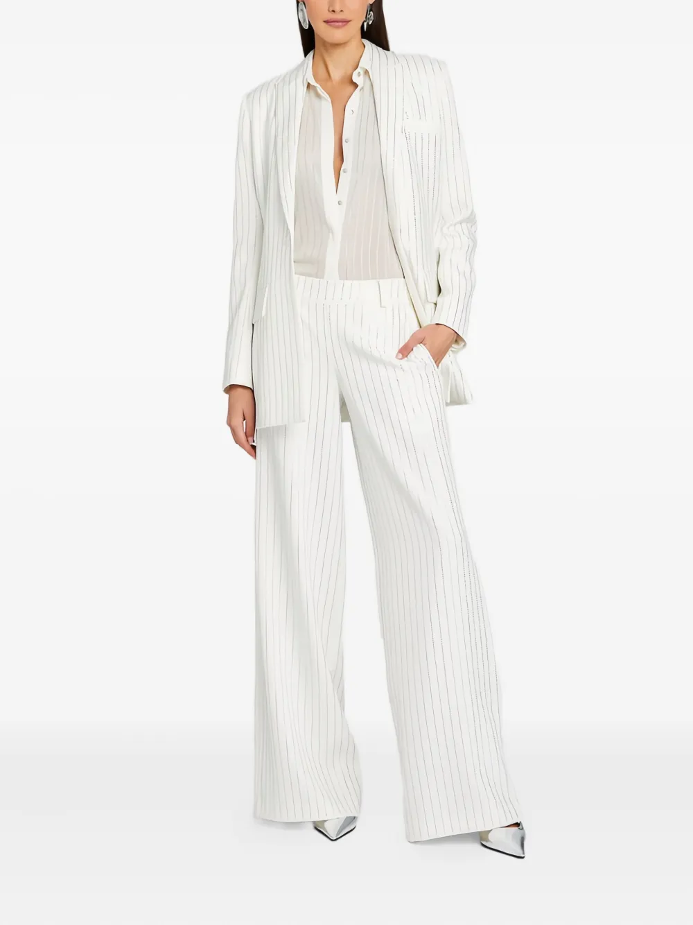 Retrofete Kennedy embellished top - Wit