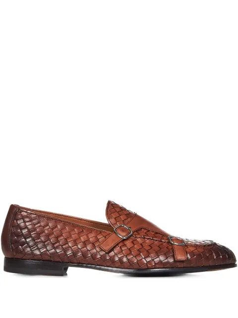 Doucal's woven leather monk shoes