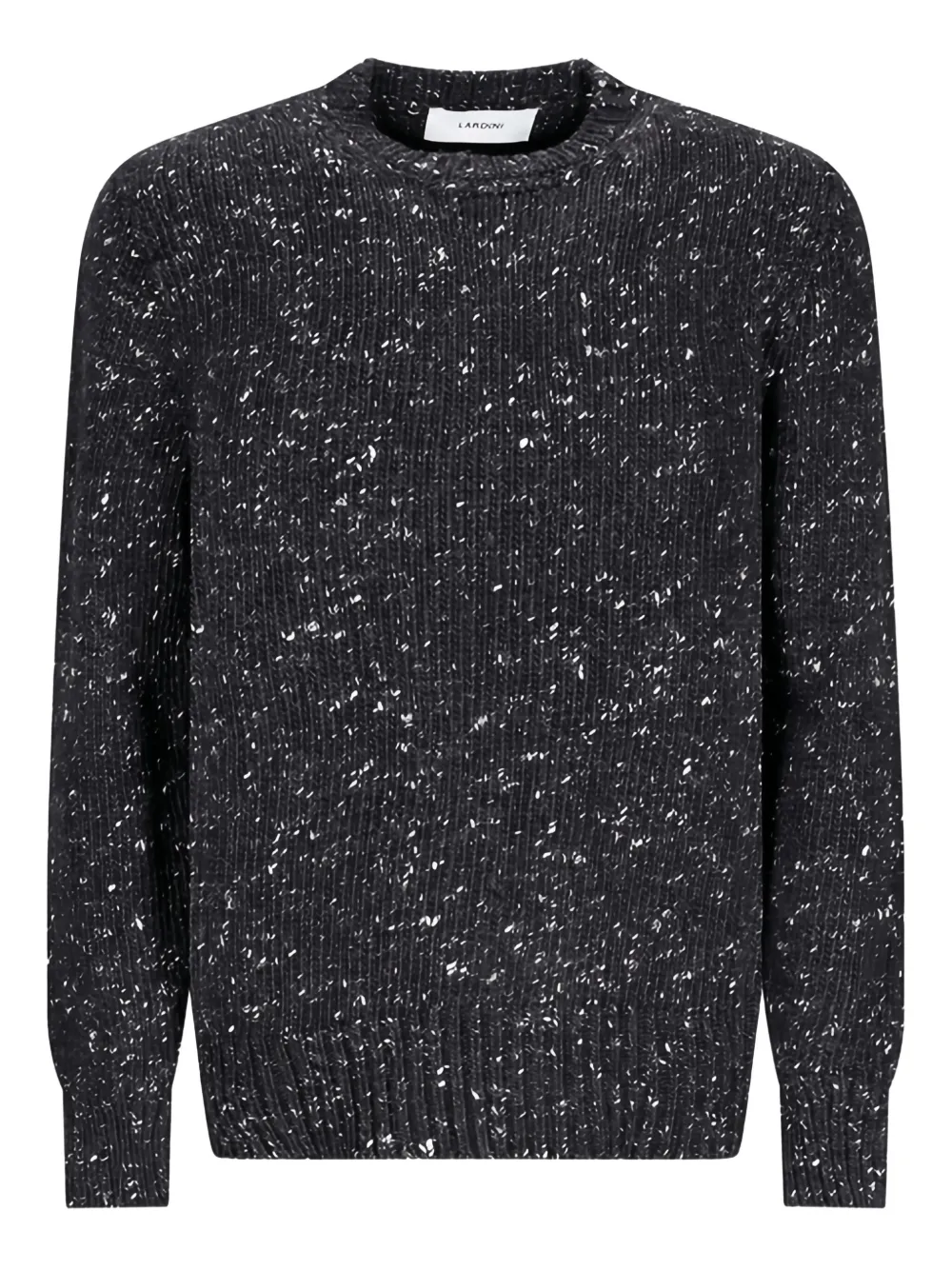 Lardini speckled ribbed sweater | Black | Image 1