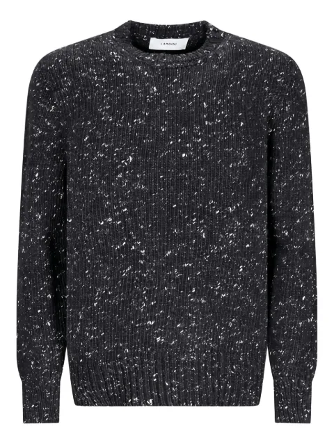 Lardini speckled ribbed sweater