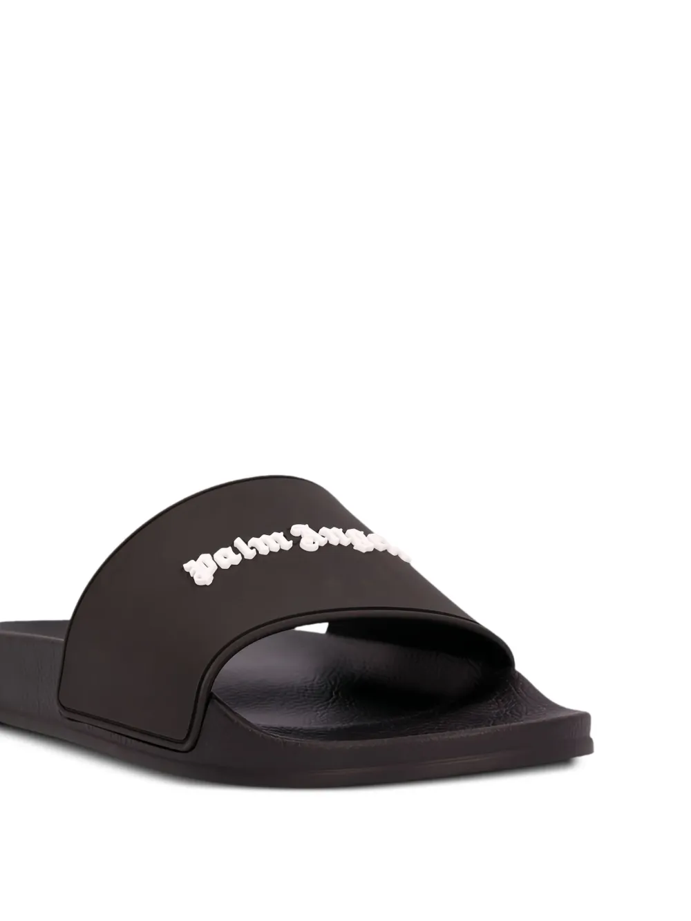 Palm Angels logo-lettering slider Black