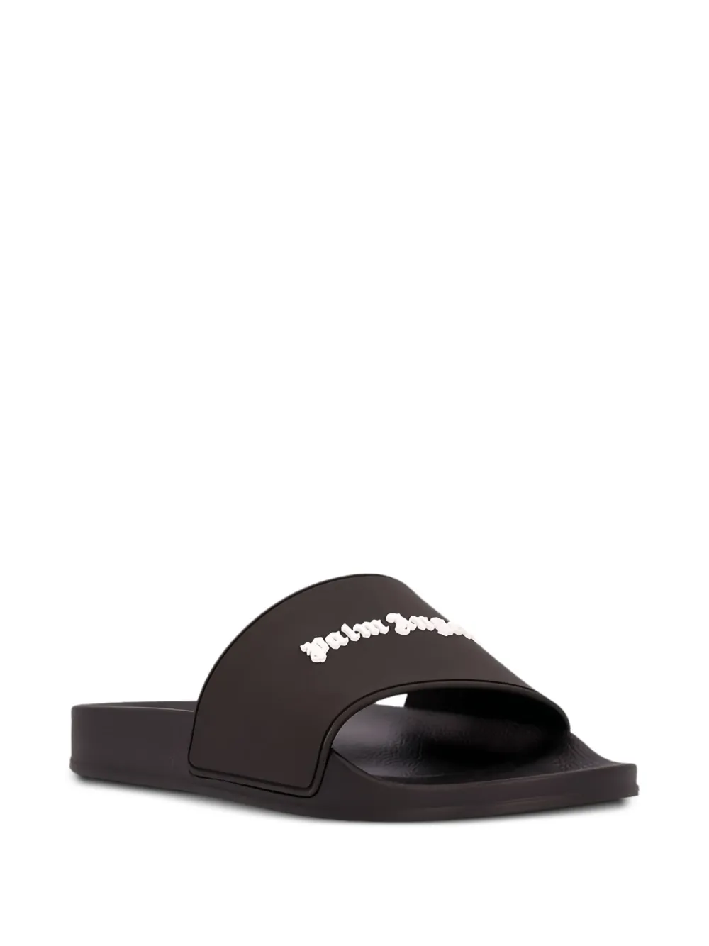 Palm Angels logo-lettering slider Black