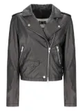S.W.O.R.D 6.6.44 zip-fastening leather jacket - Black