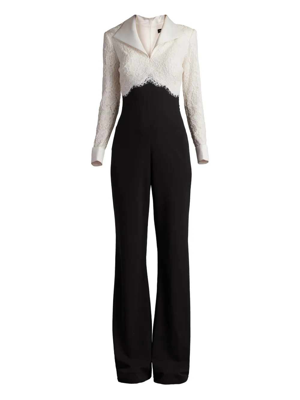 lace-panel jumpsuit