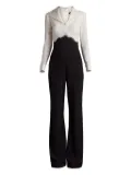 Tadashi Shoji lace-panel jumpsuit - White
