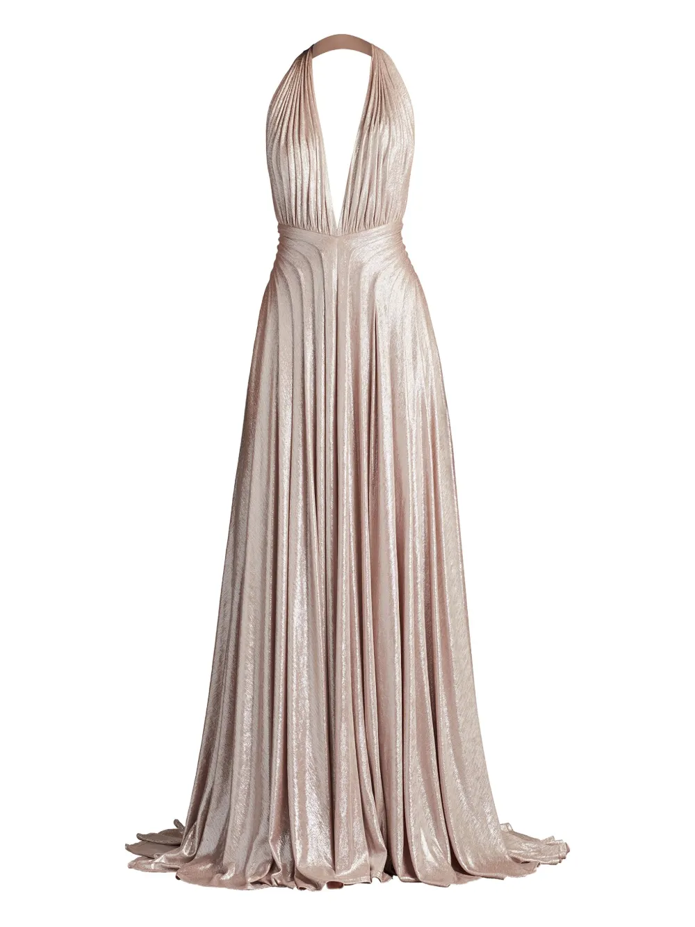 pleated gown