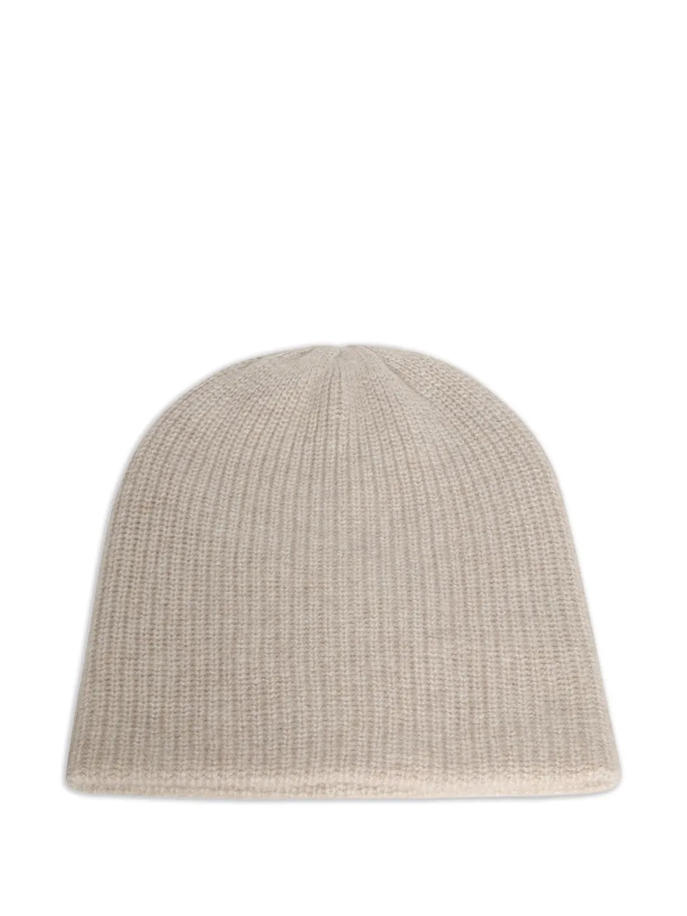 The Elder Statesman ribbed beanie hat | White | Image 1