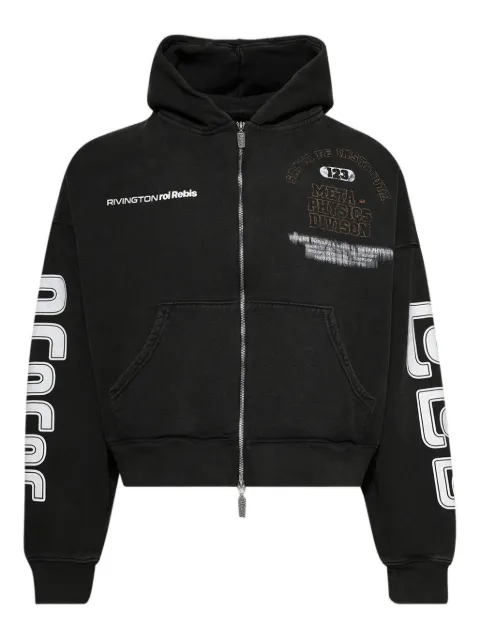 RRR123 hoodie con cierre