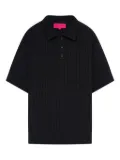 The Elder Statesman textured polo shirt - Black