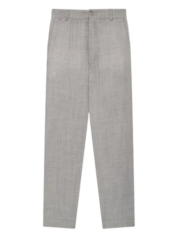 The Elder Statesman Pashmina Norm Trousers in Grey