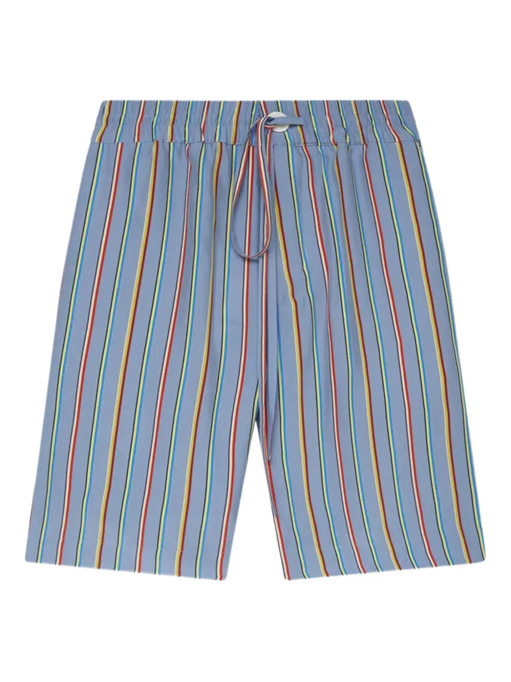 The Elder Statesman stripe silk shorts Blauw