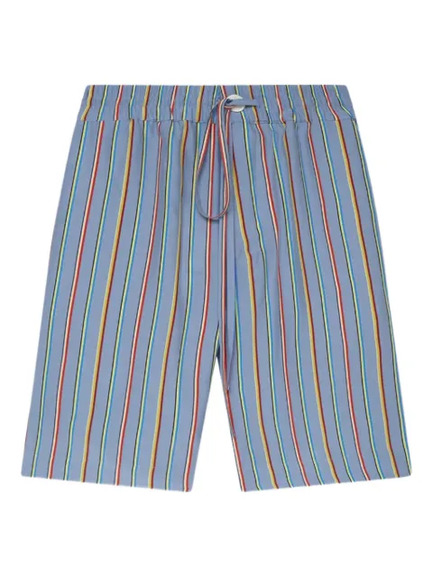The Elder Statesman Shorts a righe in seta