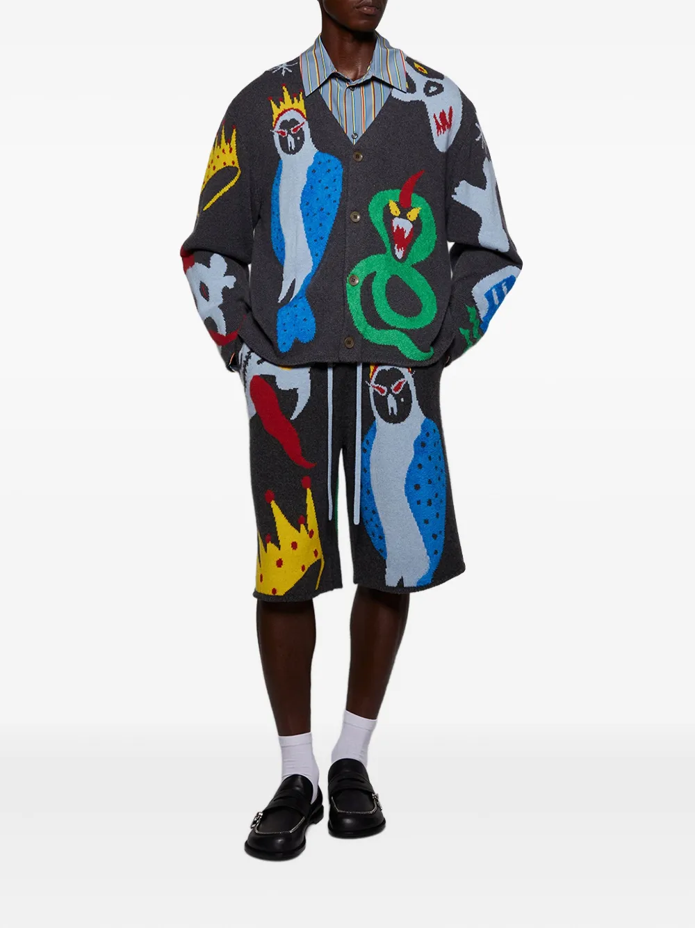 The Elder Statesman mythical creatures shorts - Grijs