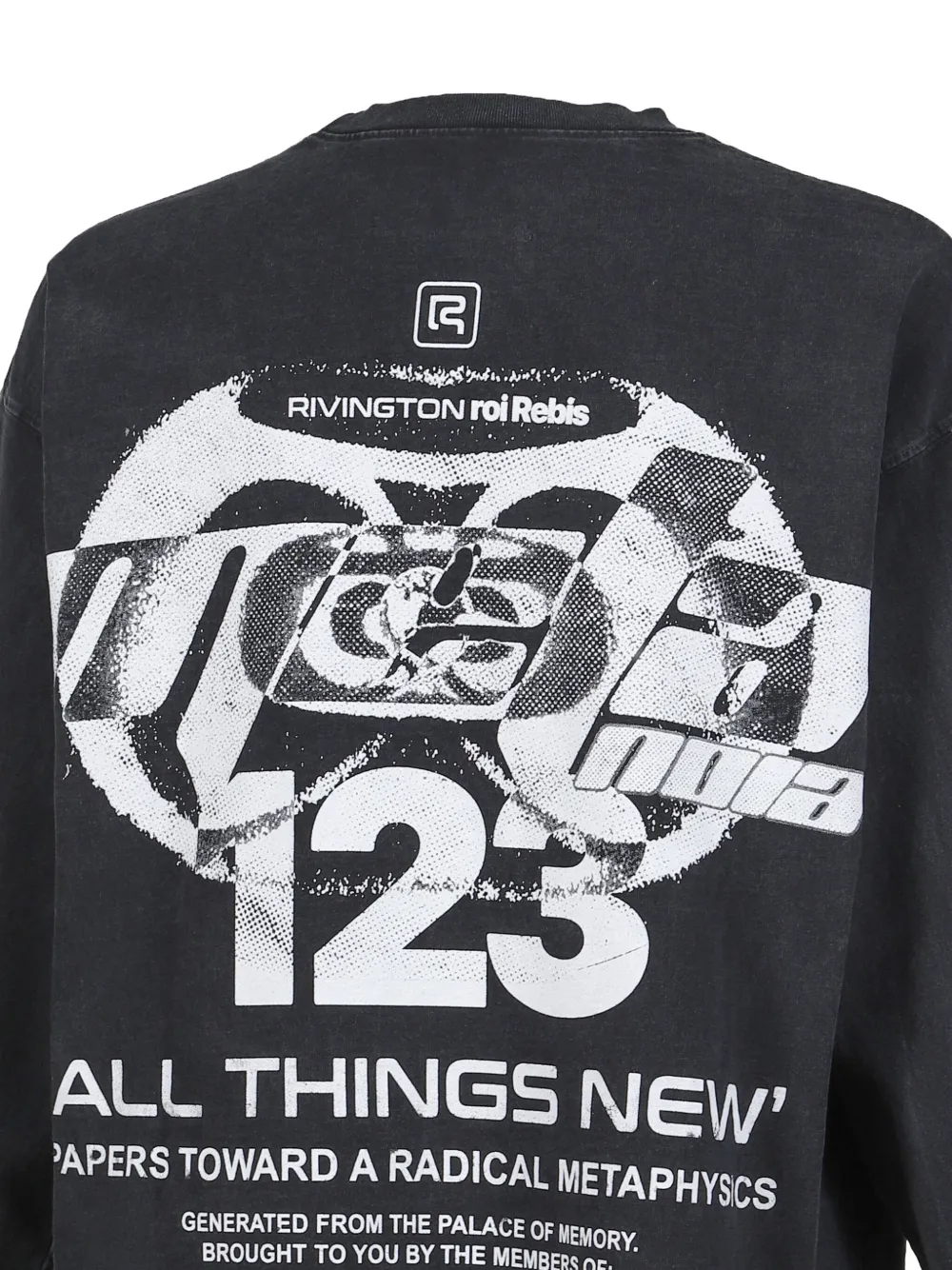 RRR123 Meta Alma CVA long-sleeve T-shirt - Zwart