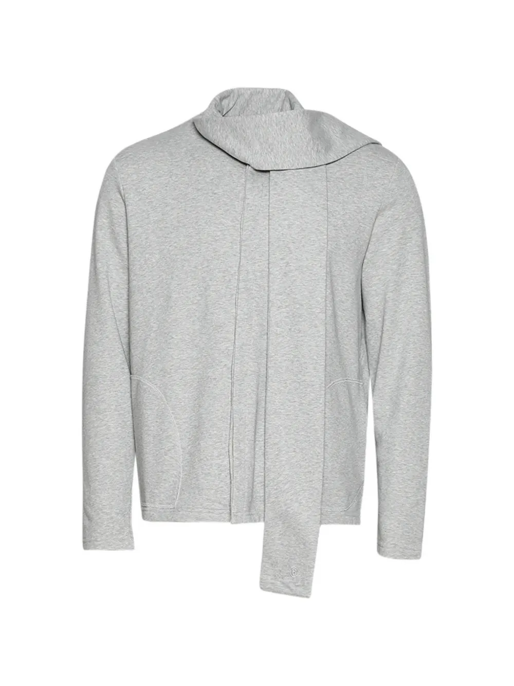 MM6 Maison Margiela collar long-sleeves sweater - Grigio