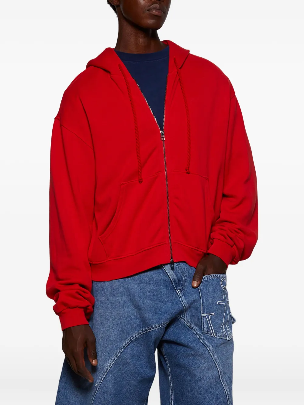The Elder Statesman Daily zip-up hoodie Rood