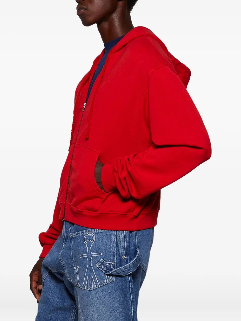 The Elder Statesman Daily zip-up hoodie Rood