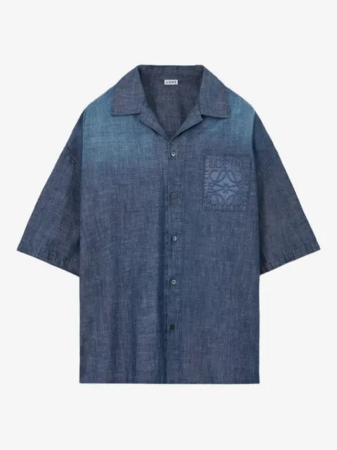 LOEWE embroidered-pocket short-sleeve shirt