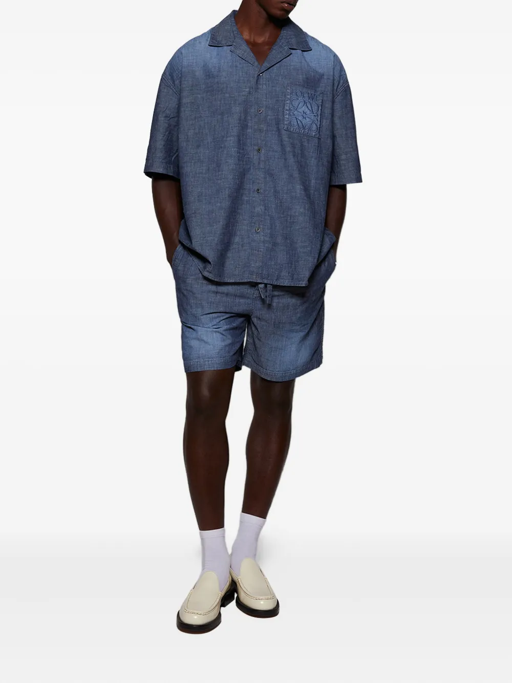 LOEWE embroidered-pocket short-sleeve shirt | Image 2